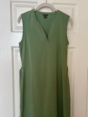 Eddie Bauer- Sleeveless Green Tunic Dress